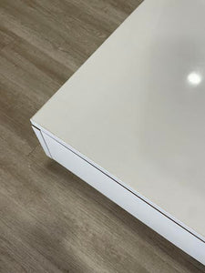 Modern Minimalist Design 31.5*31.5In Square Coffee Table With Detachable Tray with LED Lights