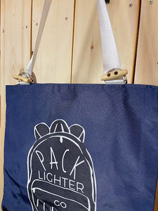 'Pack lighter go further' Canvas Travel Backpack/Tote