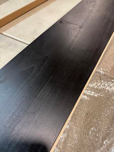 Load image into Gallery viewer, 72&quot; Dogberry Collections Modern Farmhouse Fireplace Shelf Mantel, Midnight Black