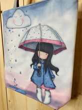 Load image into Gallery viewer, &#39;Girl with Umbrella&#39; Canvas Tote