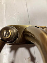 Load image into Gallery viewer, Kingston Brass Restoration 4 in. Centerset Bathroom Faucet, Antique Brass