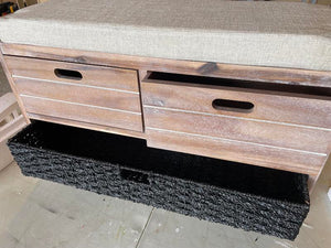 Fabric Upholstered Storage Bench