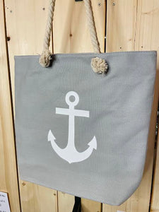 'Anchor' Cotton Rope Canvas Tote