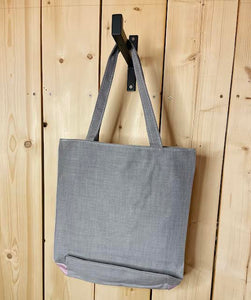 'Girl with Umbrella' Canvas Tote