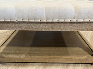 Bargman Floor Shelf Coffee Table with Storage