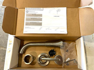 Trinsic Wall Mounted Bathroom Faucet, Brilliance Stainless