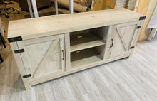 Load image into Gallery viewer, 58&quot; Neelon 2-Door TV Stand for TVs up to 65&quot;, White Oak