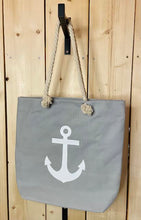 Load image into Gallery viewer, &#39;Anchor&#39; Cotton Rope Canvas Tote