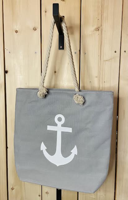 'Anchor' Cotton Rope Canvas Tote