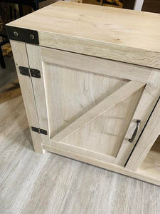 58" Neelon 2-Door TV Stand for TVs up to 65", White Oak
