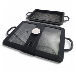 9" x 13" Baker Griddle and Grill Set Curtis Stone, BLACK