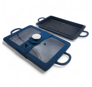 9" x 13" Baker Griddle and Grill Set - MIDNIGHT NAVY
