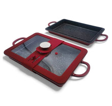 Load image into Gallery viewer, 9&quot; x 13&quot; Baker Griddle and Grill Set - RED