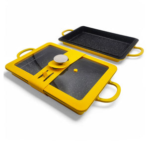 9" x 13" Baker Griddle and Grill Set - SUNFLOWER