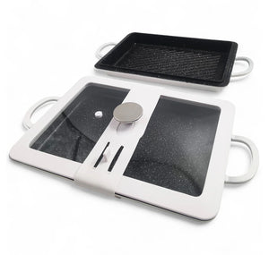 9" x 13" Baker Griddle and Grill Set - WHITE