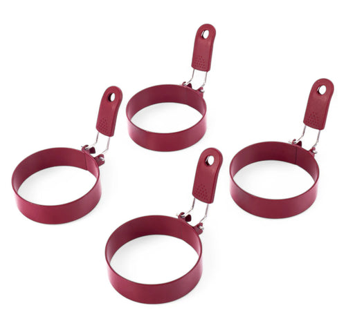 Egg Rings (set of 4) Curtis Stone, RED