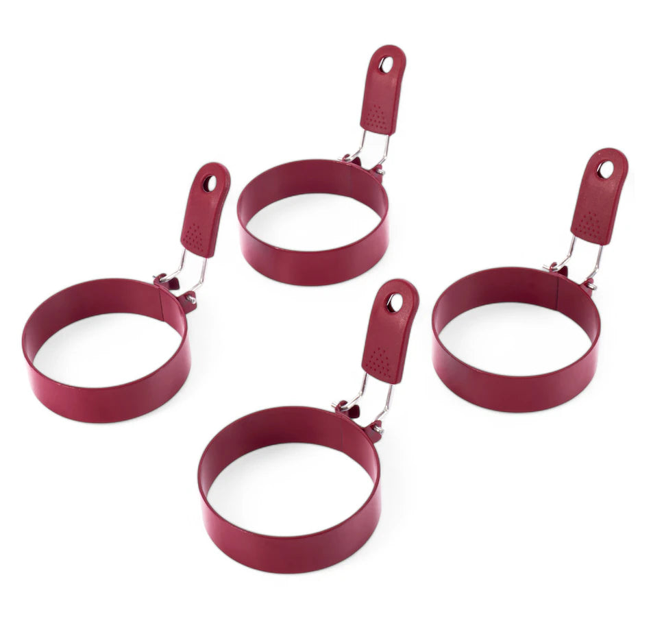 Egg Rings (set of 4) Curtis Stone, RED