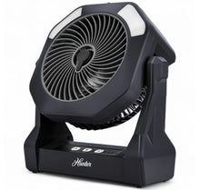 Load image into Gallery viewer, Hunter Rechargeable Misting Fan Hunter Home, BLACK