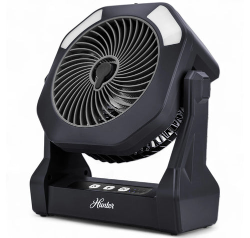 Hunter Rechargeable Misting Fan Hunter Home, BLACK