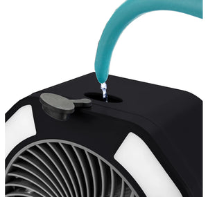 Hunter Rechargeable Misting Fan Hunter Home, BLACK