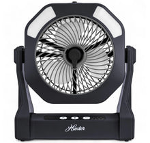Load image into Gallery viewer, Hunter Rechargeable Misting Fan Hunter Home, BLACK