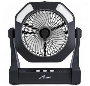 Hunter Rechargeable Misting Fan Hunter Home, BLACK