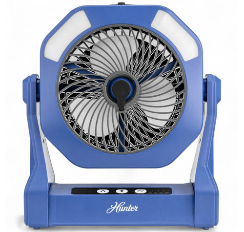 Hunter Rechargeable Misting Fan Hunter Home, BLUE