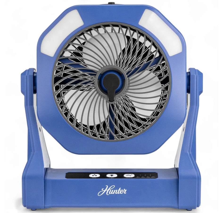 Hunter Rechargeable Misting Fan Hunter Home, BLUE