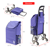 Load image into Gallery viewer, Stair Climber Trolley Dolly with Skate Wheels dbest, NAVY