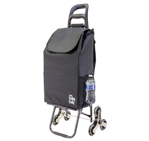 Stair Climber Trolley Dolly with Skate Wheels dbest, BLACK