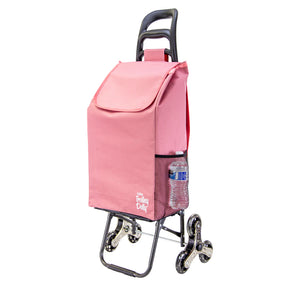 Stair Climber Trolley Dolly with Skate Wheels dbest, DUSTY ROSE