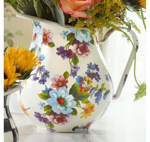 Mackenzie-Childs Pitcher MacKenzie Childs, FLOWER MARKET WHITE