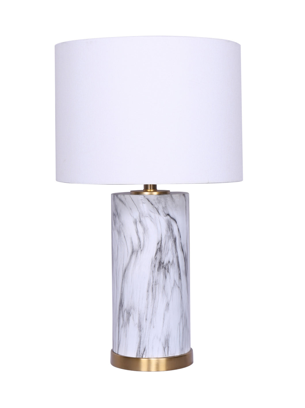 Luce Lumen Faux Marble Table Lamp