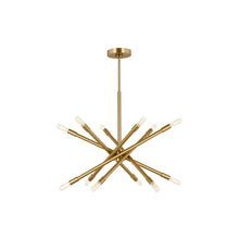 Load image into Gallery viewer, Sputnik Modern Linear Chandelier 12 - Light Dimmable