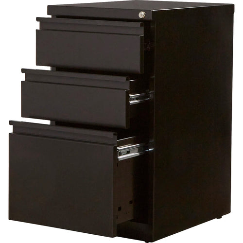 3-Drawer Mobile Steel File Cabinet with Wheels
