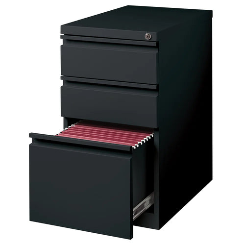 3-Drawer Mobile Steel File Cabinet with Wheels