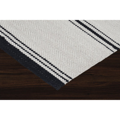 Alice Ivory & Black  7'10" x 10'2" Area Rug