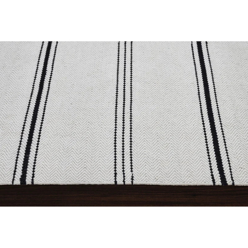 Alice Ivory & Black  7'10" x 10'2" Area Rug