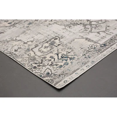 Ariella Grey & Blue 9'10" x 13'1" Area Rug