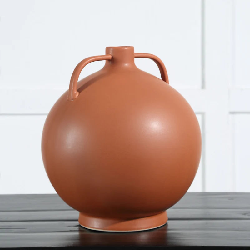 Delphi Terracotta Ceramic Vase