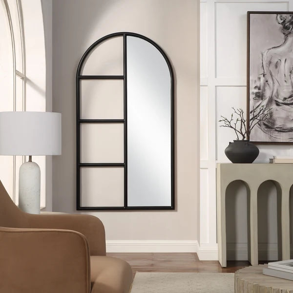 Trellis Framed Arched Mirror