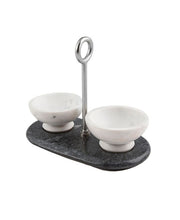 Load image into Gallery viewer, THIRSTYSTONE Solid Marble Pinch Bowl/Condiment Server