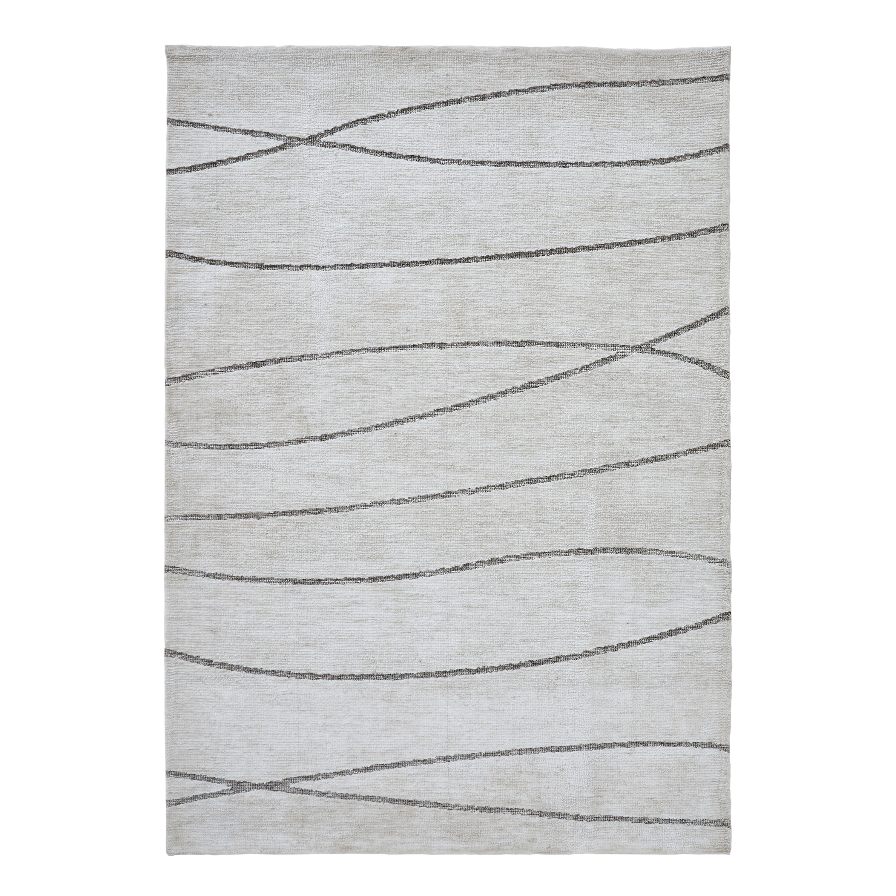 Hazel Off-White & Grey 7'10" x 10'2" Area Rug