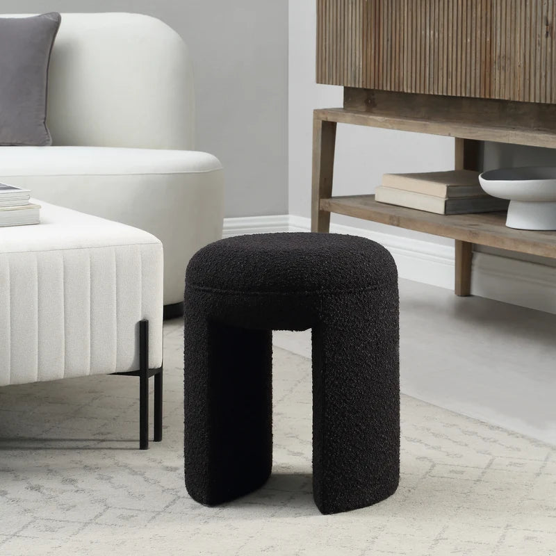 Amrah Boucle Accent Stool