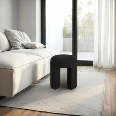 Amrah Boucle Accent Stool
