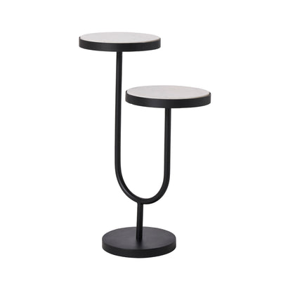 Ambra Marble Two-Tier End Table