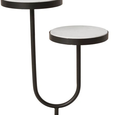 Ambra Marble Two-Tier End Table