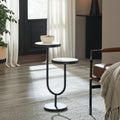 Ambra Marble Two-Tier End Table
