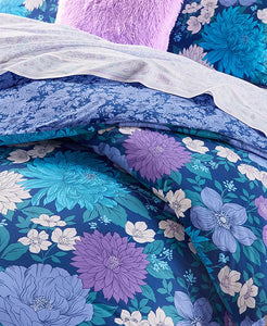 Queen 3pc Martha Stewart Collection Candice Floral Comforter Set