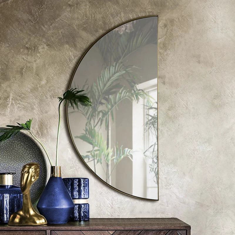Framed Halfmoon Mirror